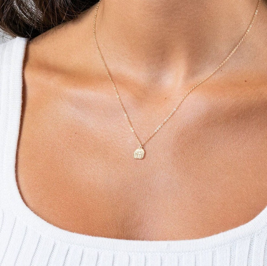 Mushroom Basket Necklace