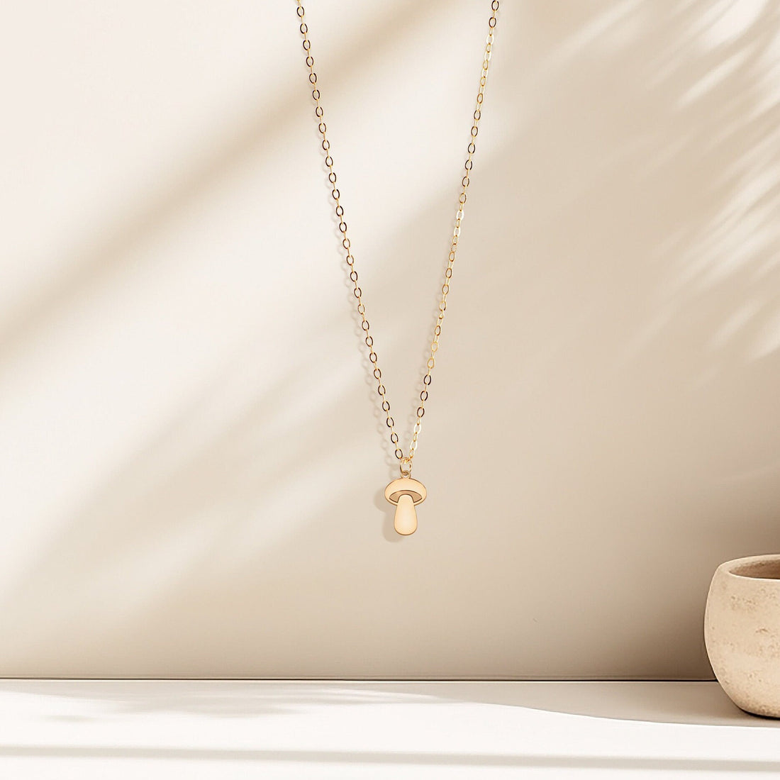 Dainty Mushroom Necklace