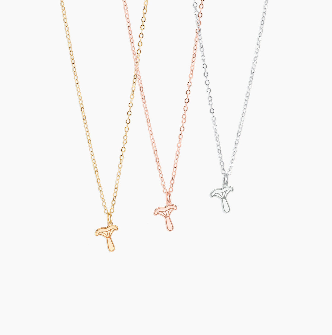 Oyster Mushroom Pendant Necklace