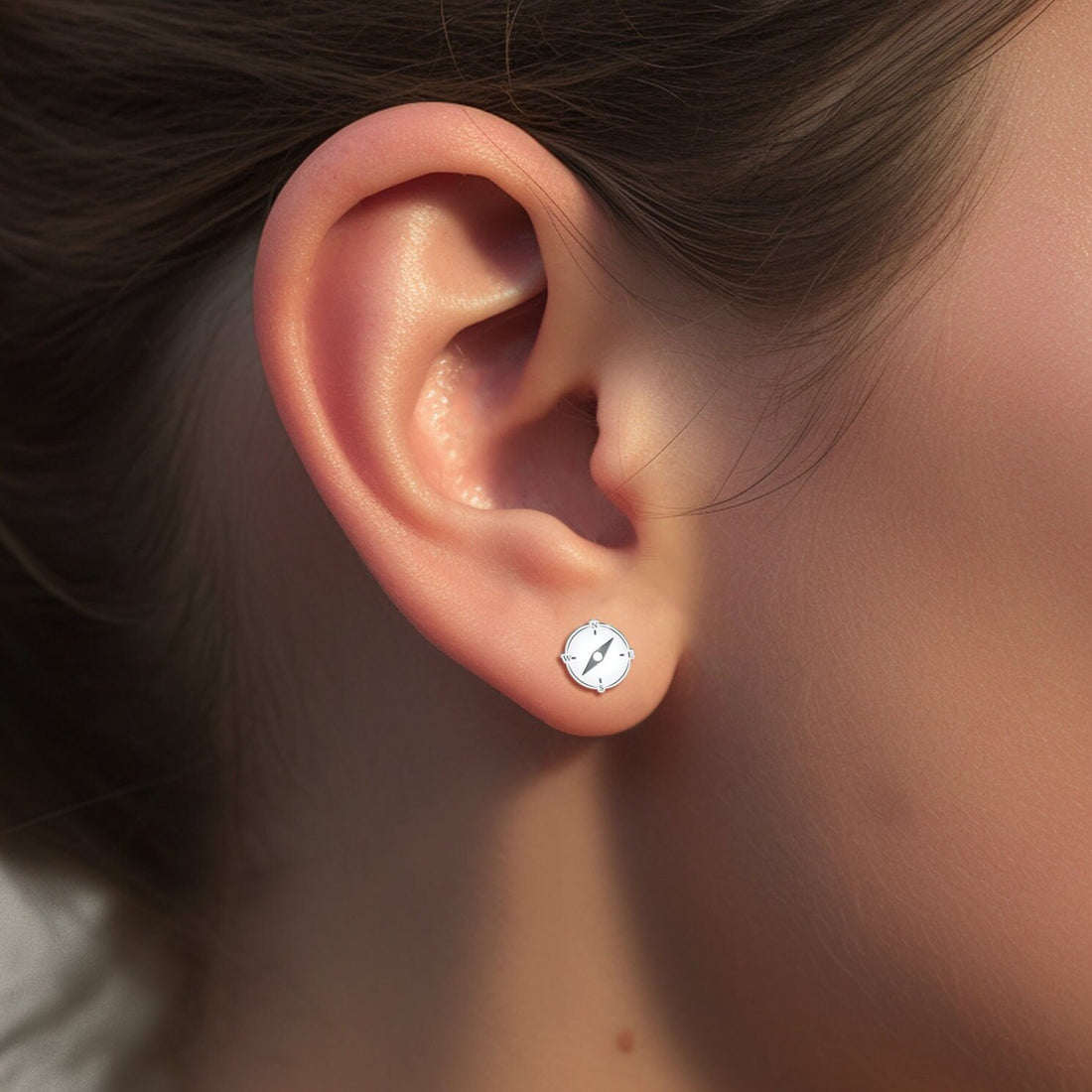 North Star Charm Stud Earrings