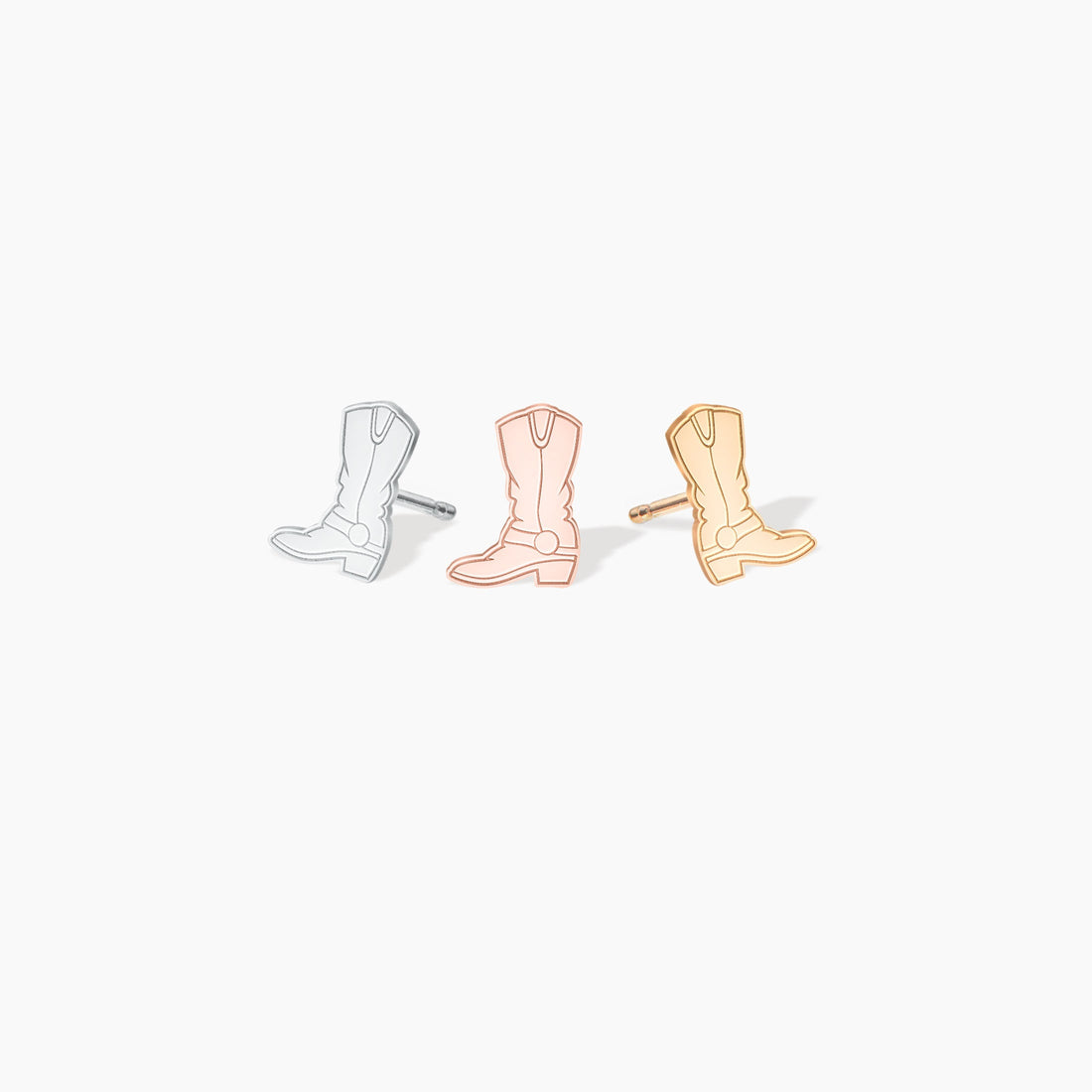 Cowboy Boot Stud Earrings