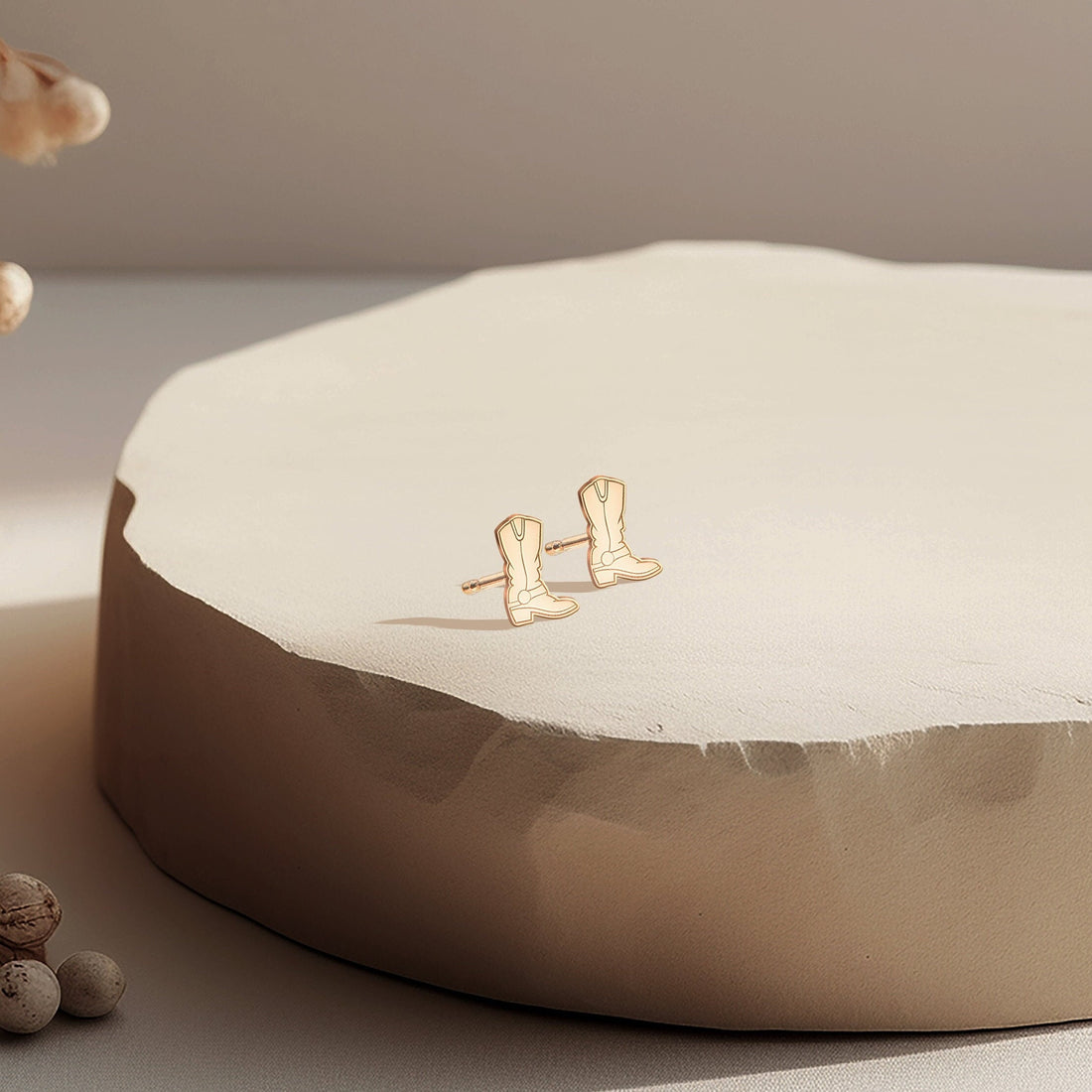 Cowboy Boot Stud Earrings