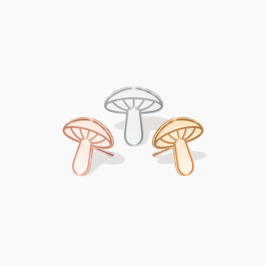 Dainty Mushroom Stud Earrings