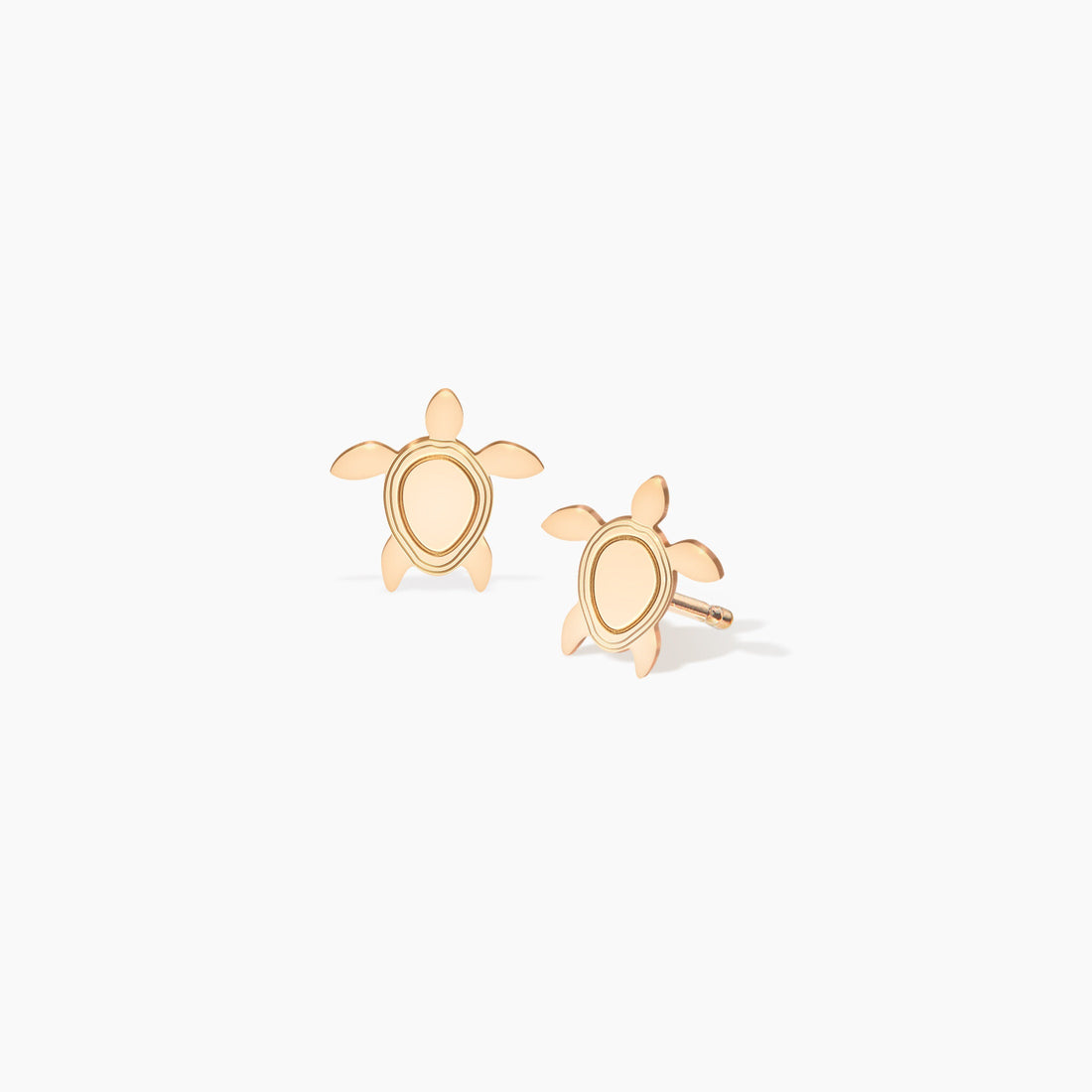 Turtle Charm Stud Earrings