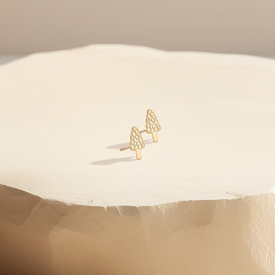 Morel Mushroom Earrings