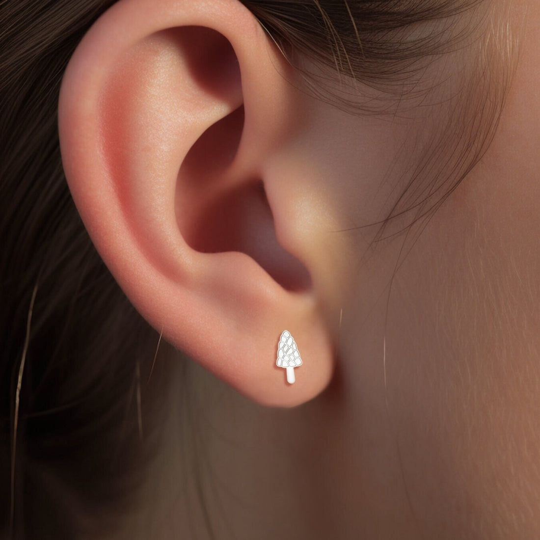 Morel Mushroom Earrings