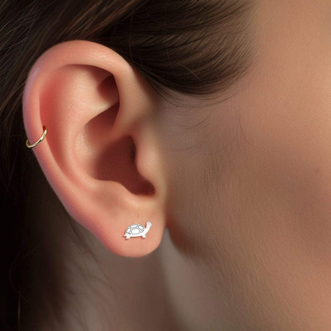 Tiny Tortoise Earrings