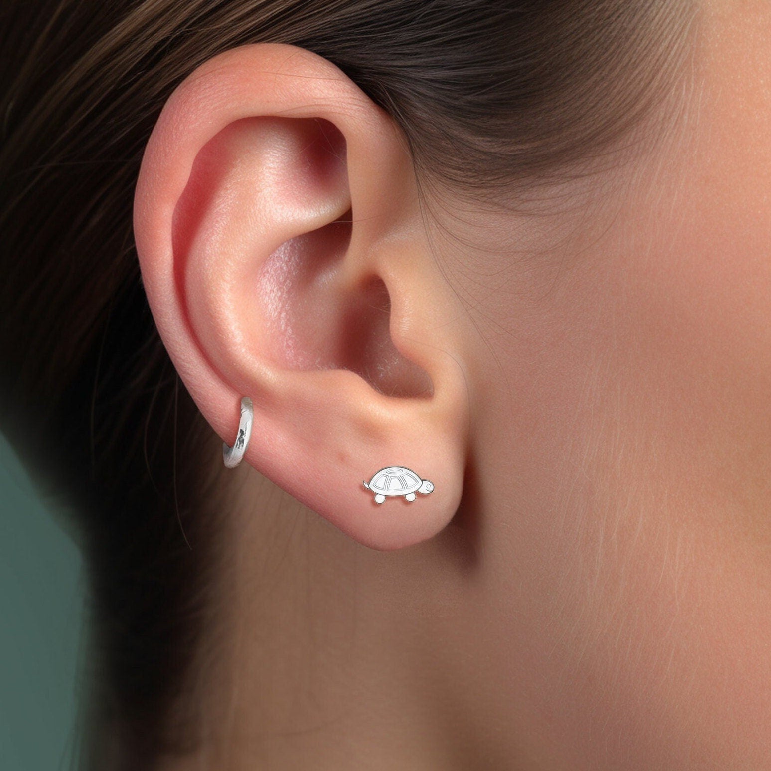 Dainty Tortoise Earrings