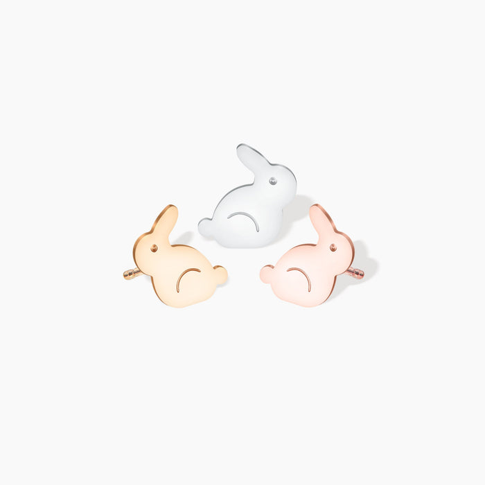 Bunny Charm Stud Earrings