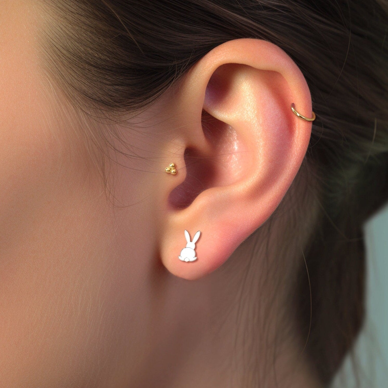 Bunny Back Charm