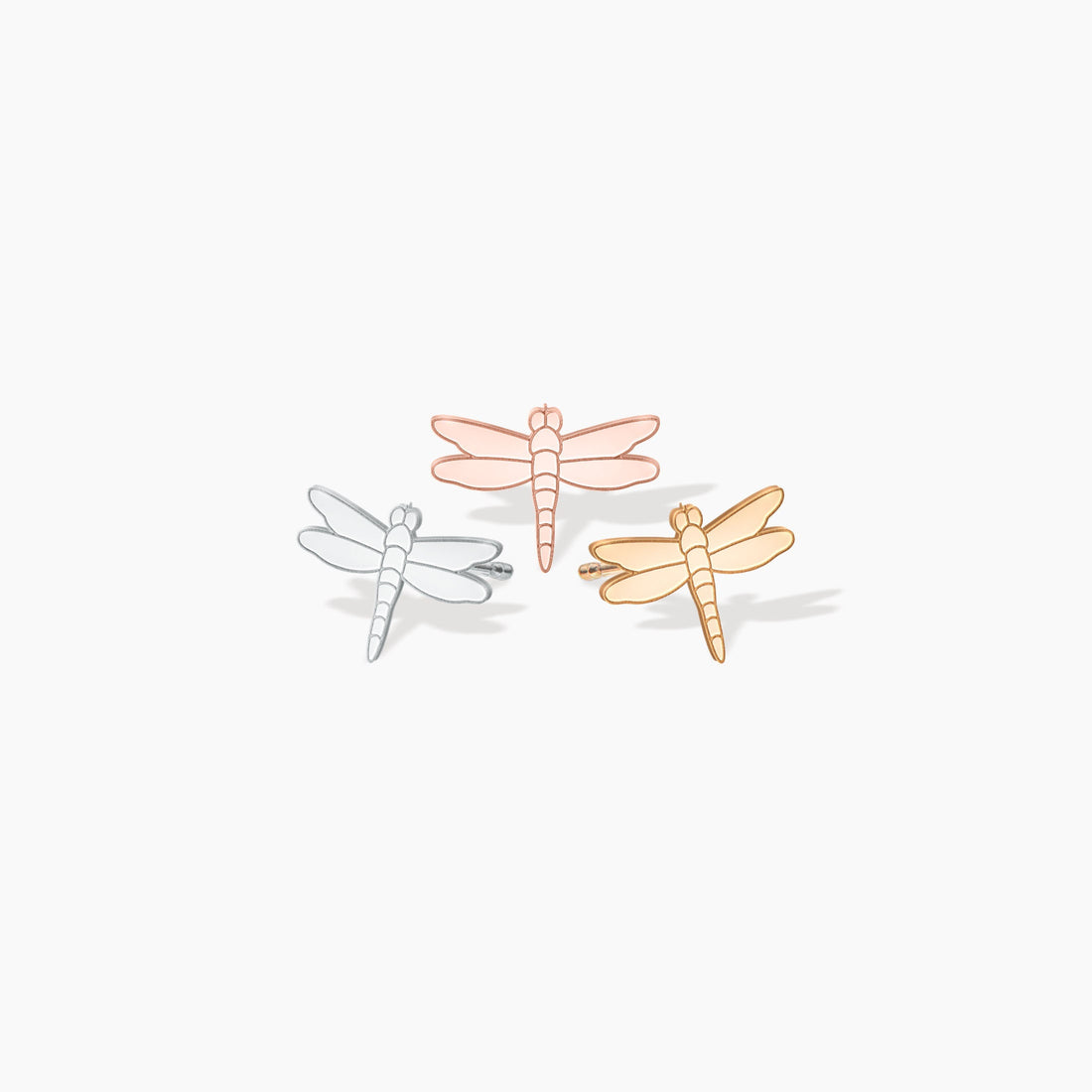 Dragonfly Charm Stud Earrings