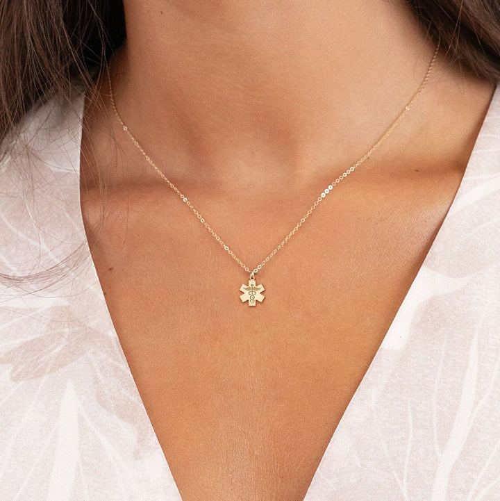 Dainty Caduceus Necklace