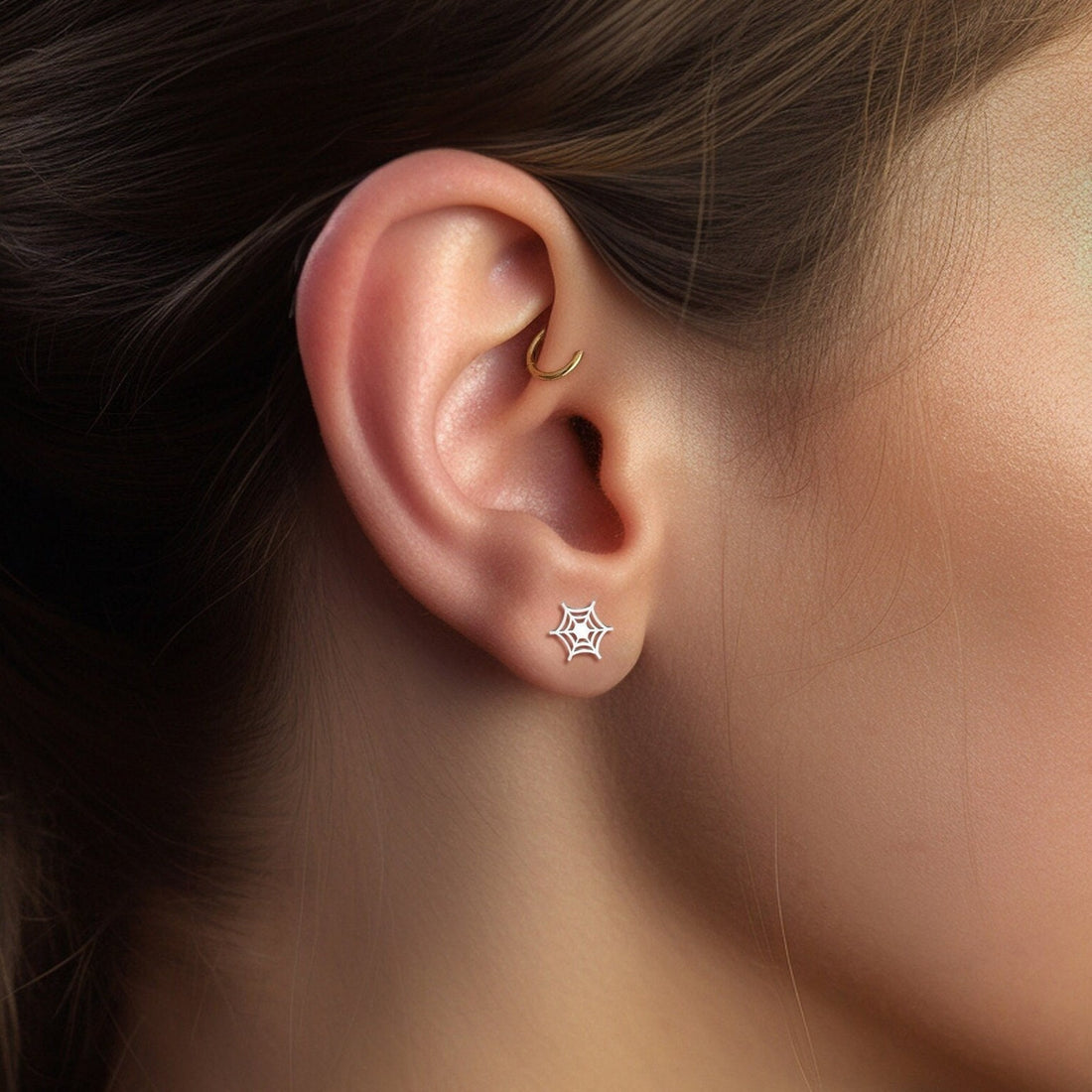 Cute Spider & Web Earrings