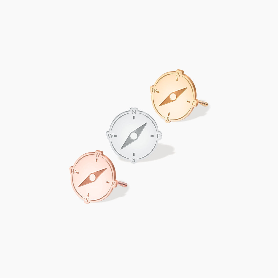 North Star Charm Stud Earrings