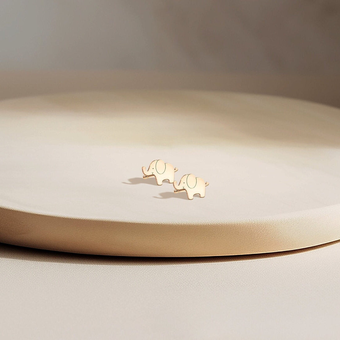 Dainty Elephant Earrings