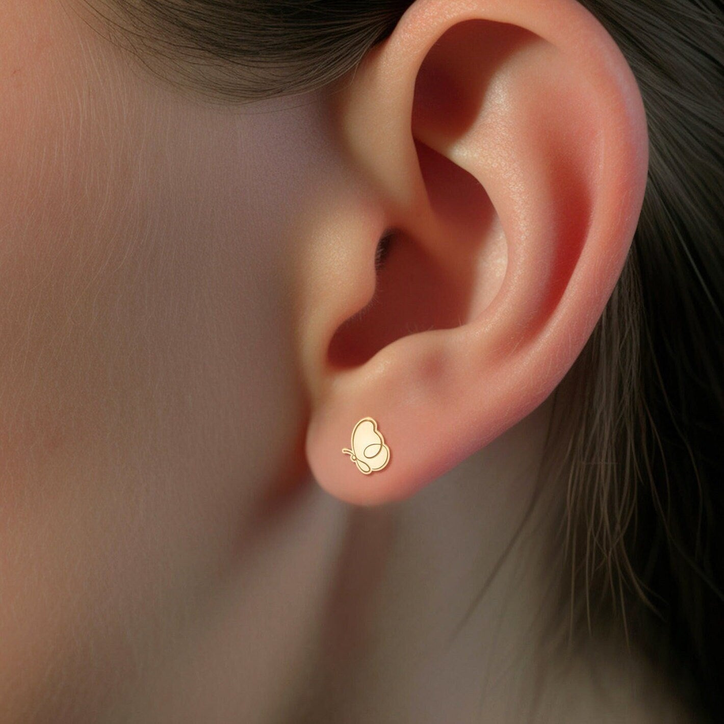 Butterfly Stud Earrings