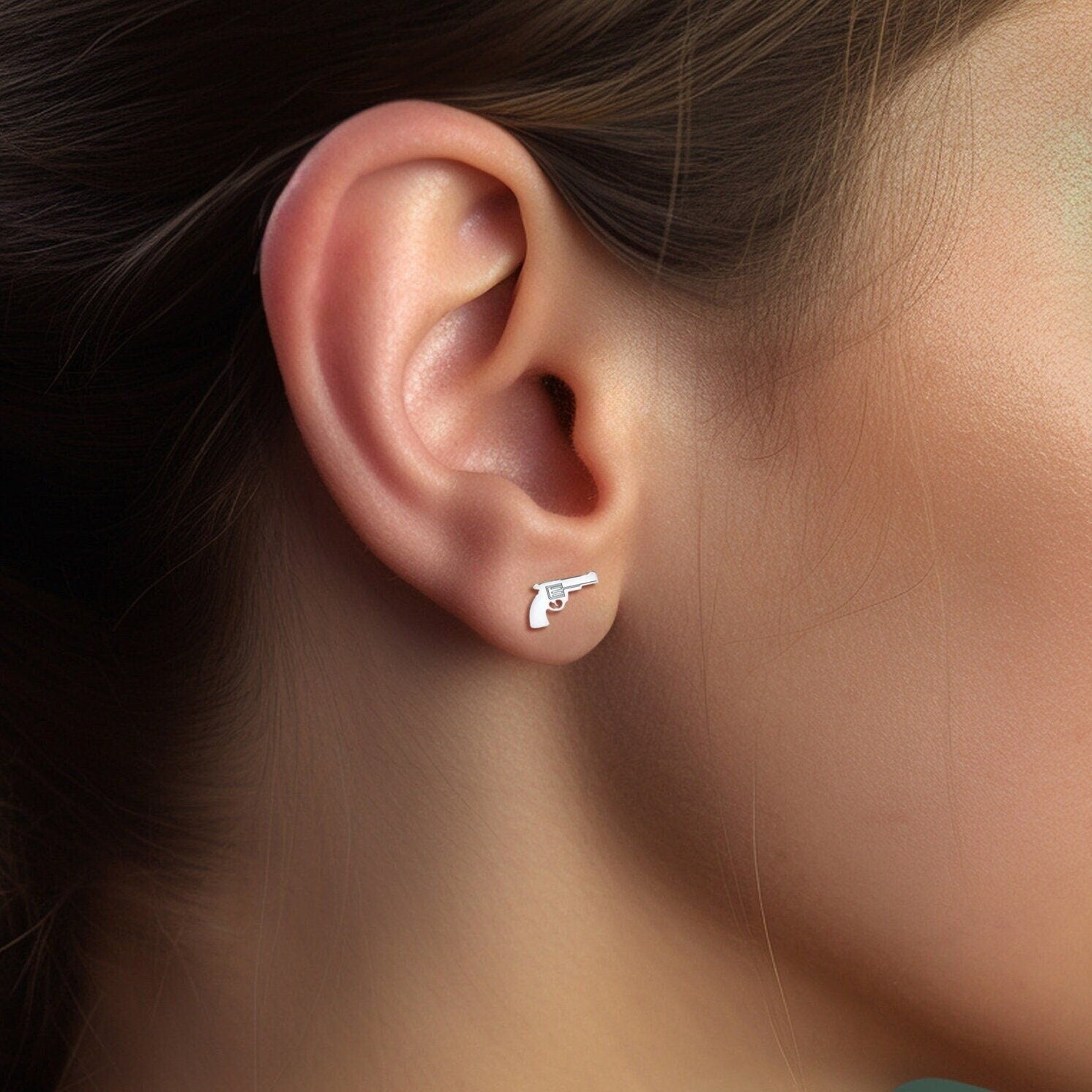 Cowboy Gun Earrings