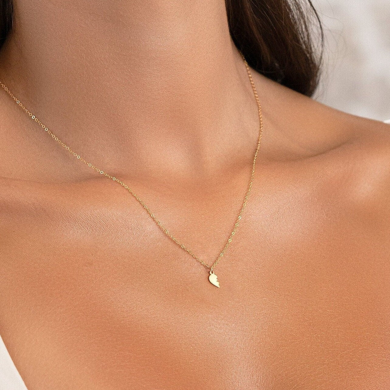 Half Heart Charm Necklace