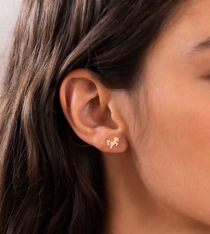 Unicorn Earring Gold