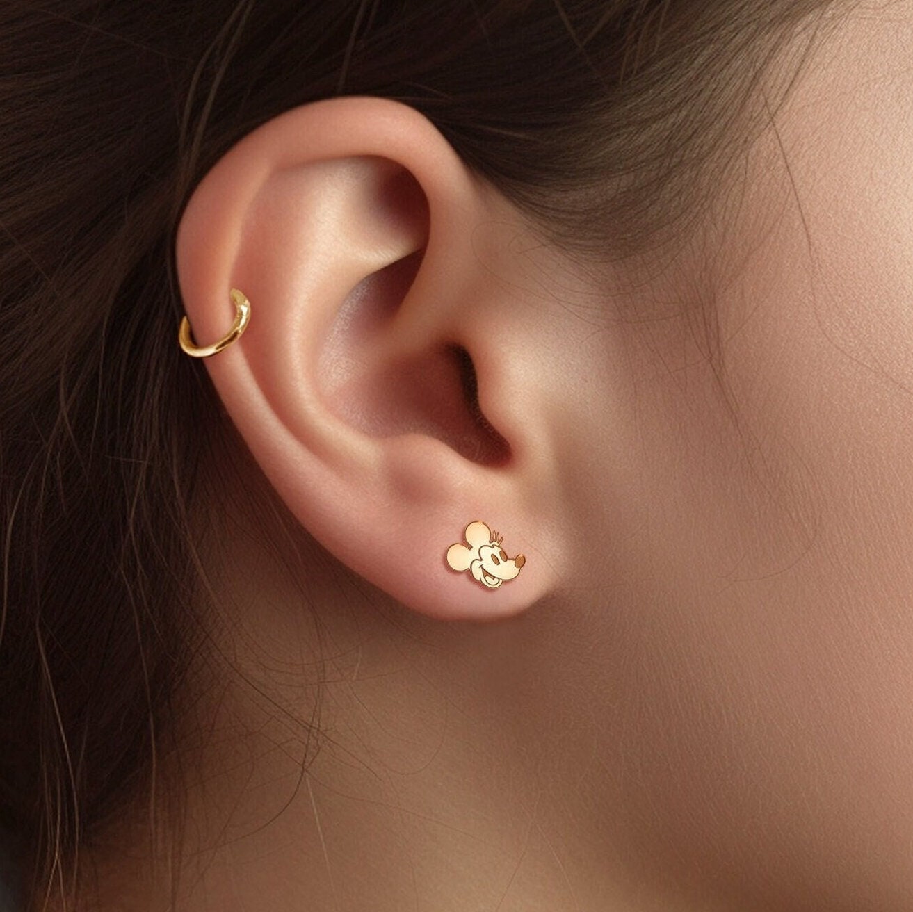 Minnie Mouse Stud Earrings