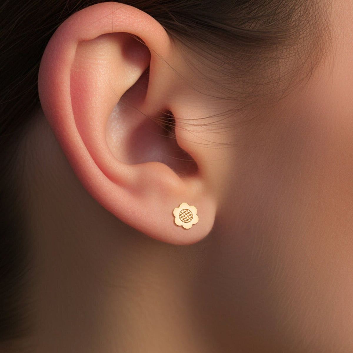 Sunflower Stud Earrings