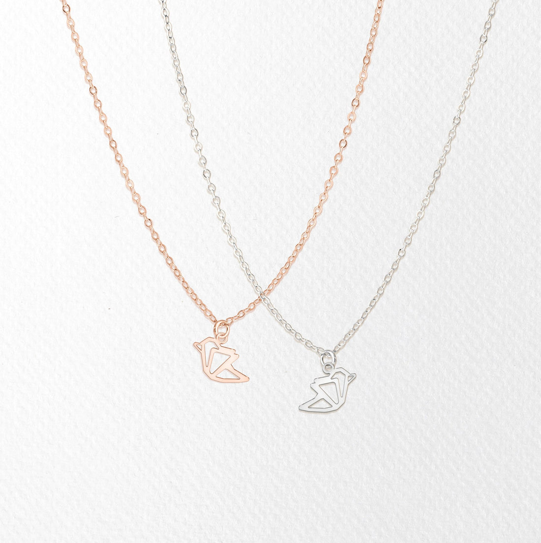 Origami Bird Pendant Necklace