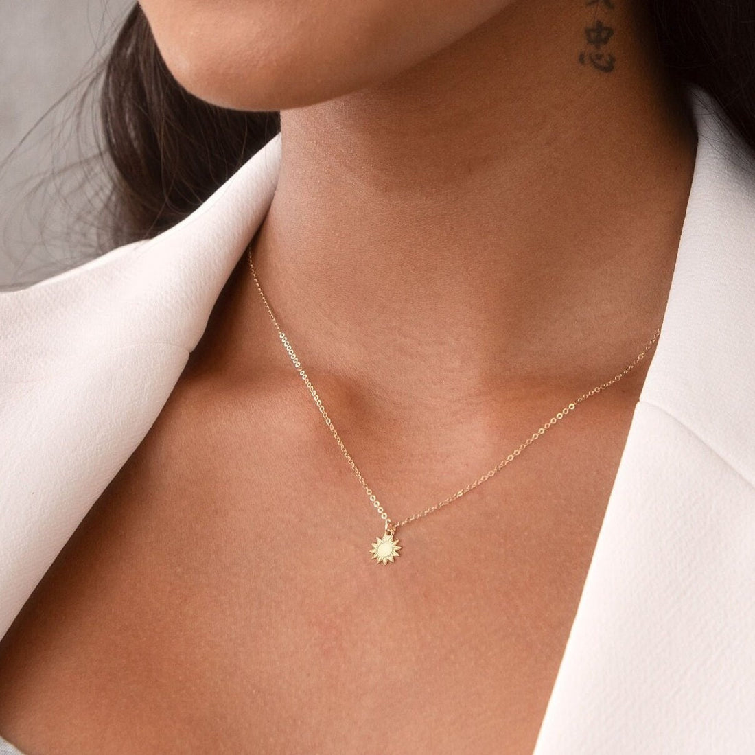 Sunflower Charm Necklace