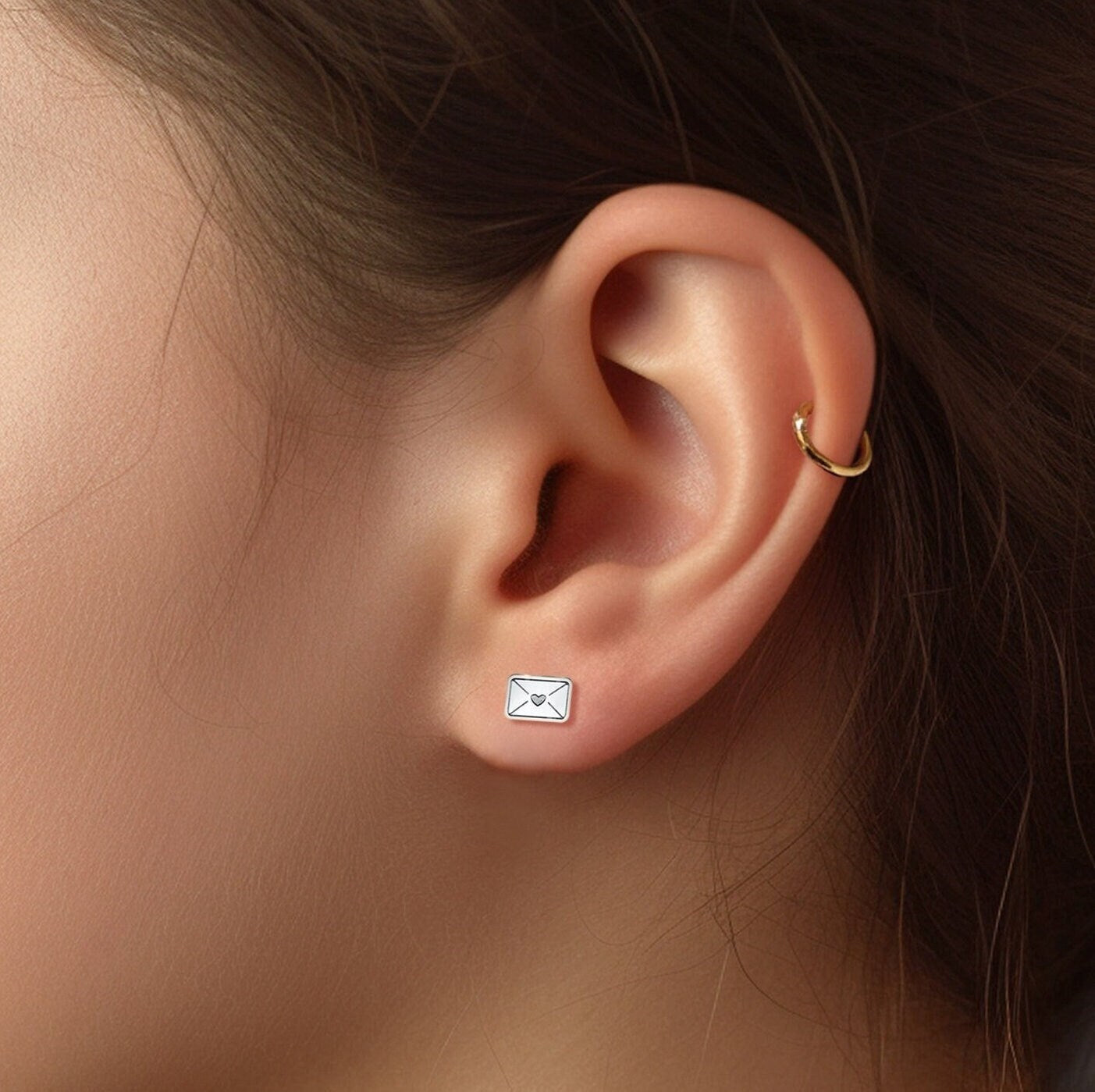Love Letter Envelope Stud Earrings