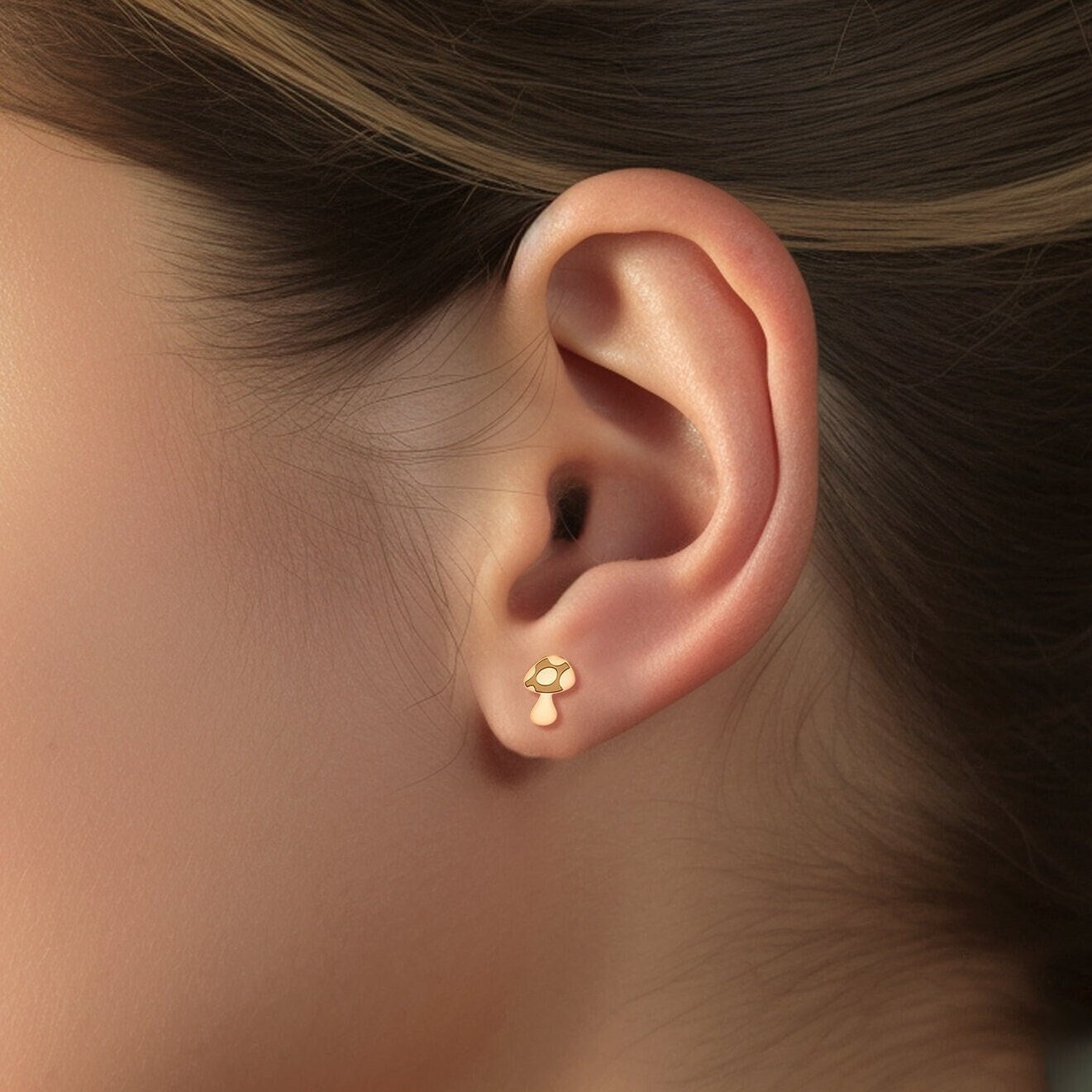 Spotted Mushroom Earrings