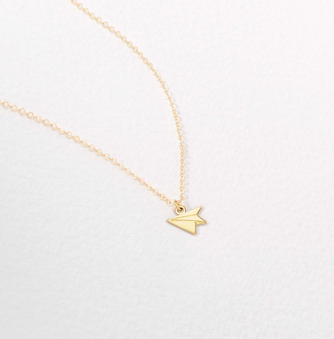 Paper Plane Necklace