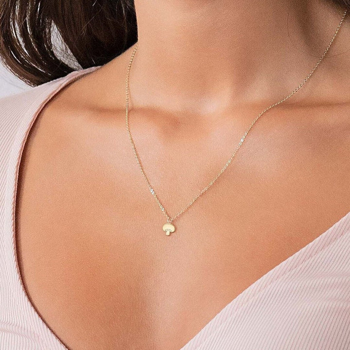Dainty Mushroom Necklace
