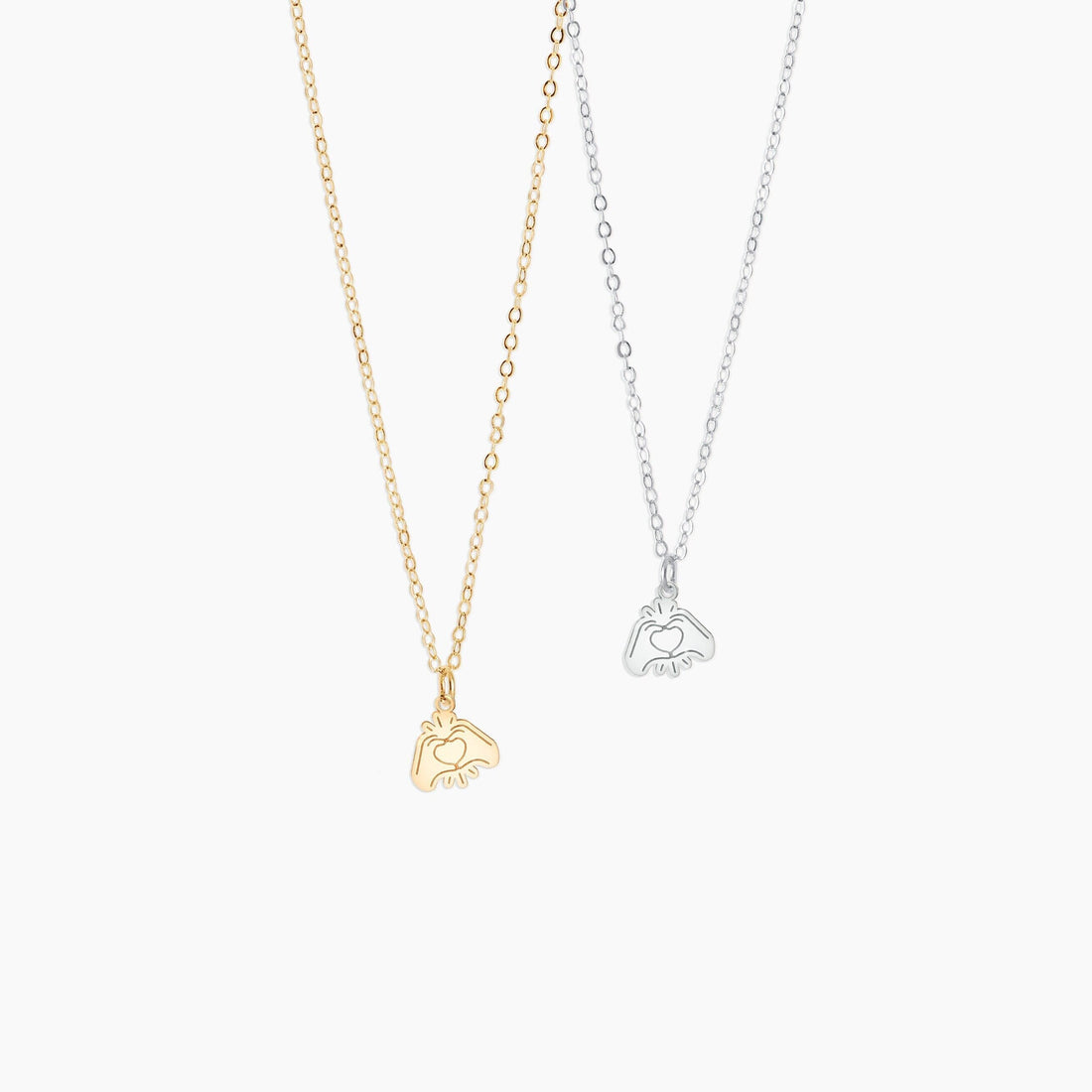 Heart Hands Necklace