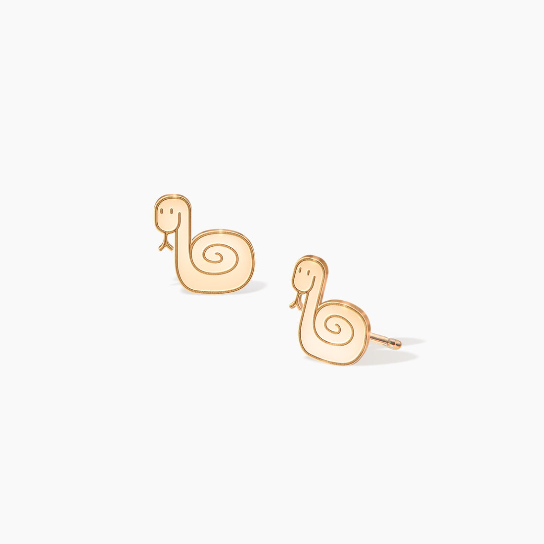 Snake Charm Stud Earrings