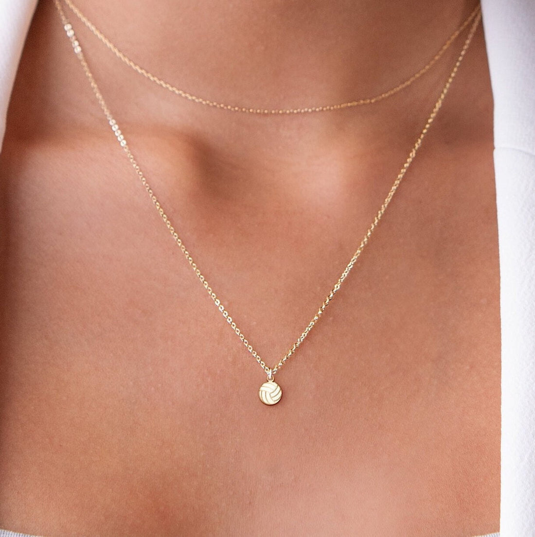 Mini Volleyball Necklace