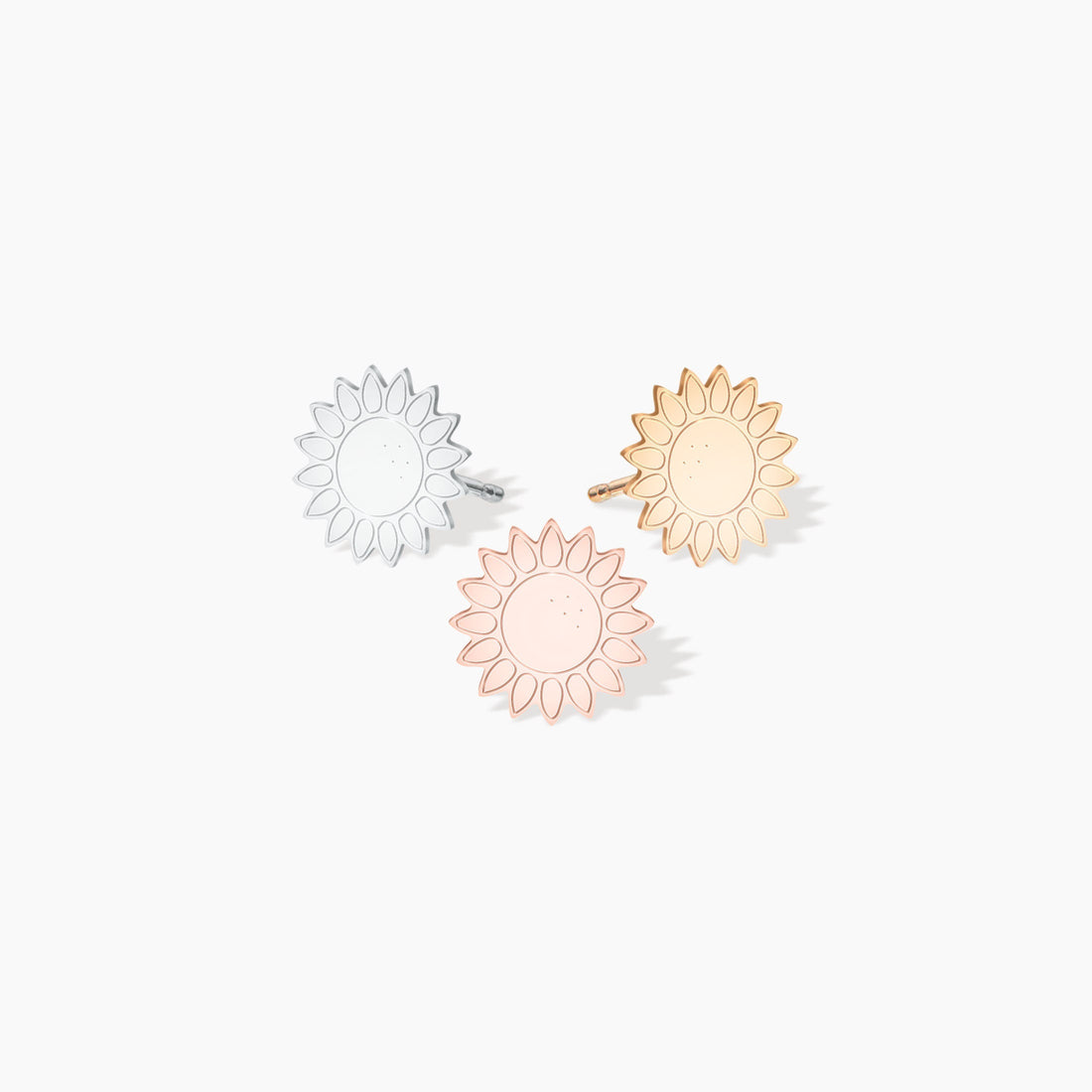 Sunflower Earrings Dainty