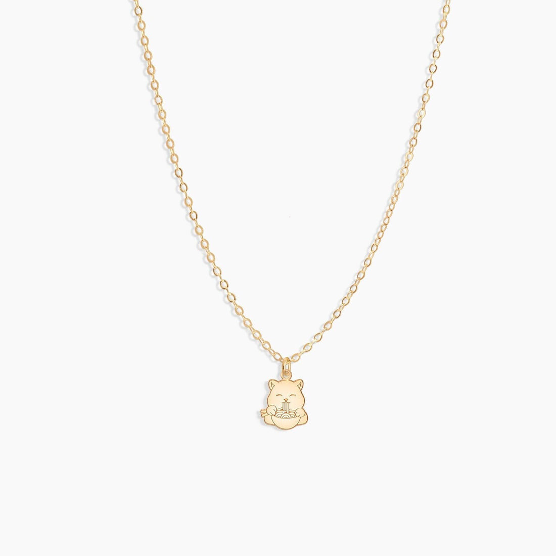 Cat Ramen Pendant Necklace