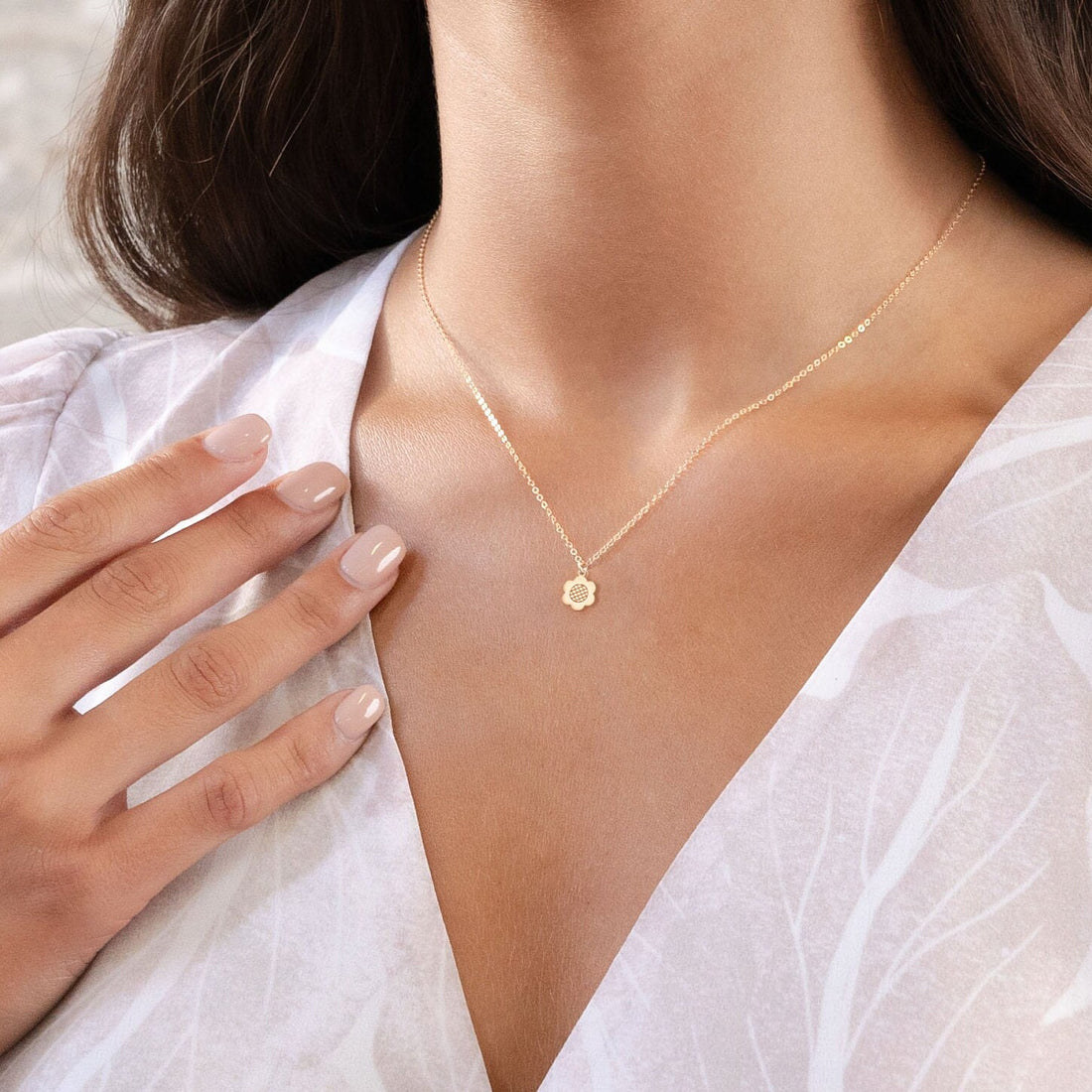 Flower Pendant Necklace