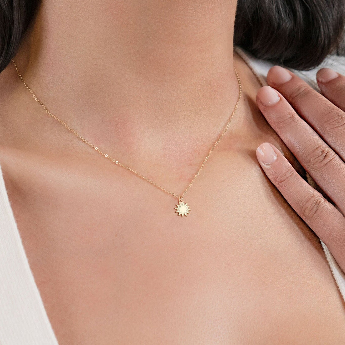 Sunflower Charm Necklace