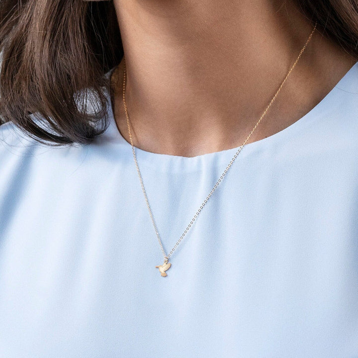 Dainty Hummingbird Necklace