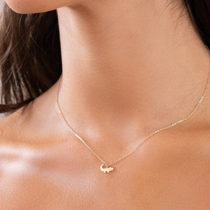 Crocodile Pendant Necklace