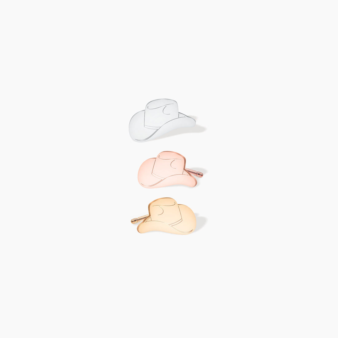 Cowboy Hat Stud Earrings