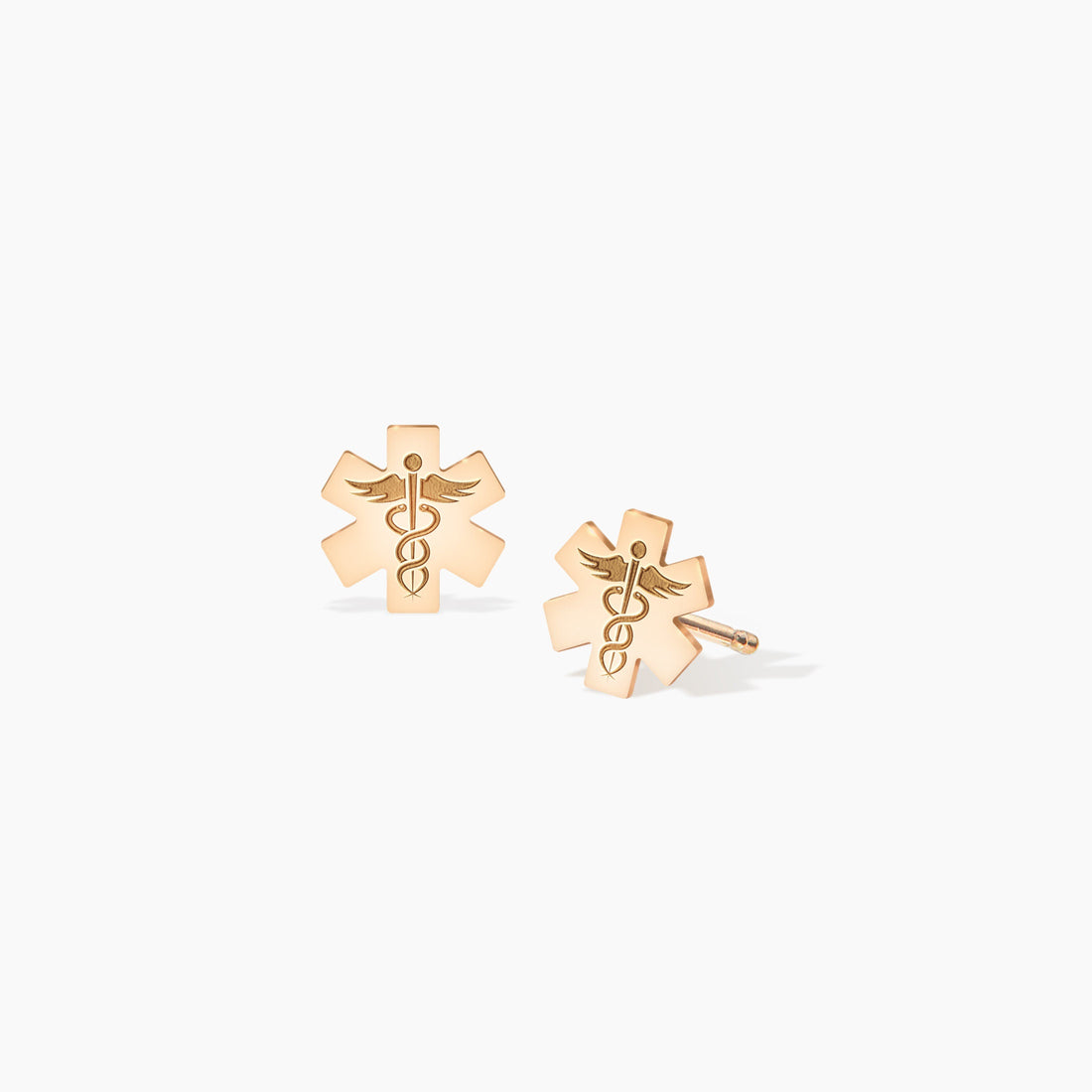 Caduceus Health Stud Earrings