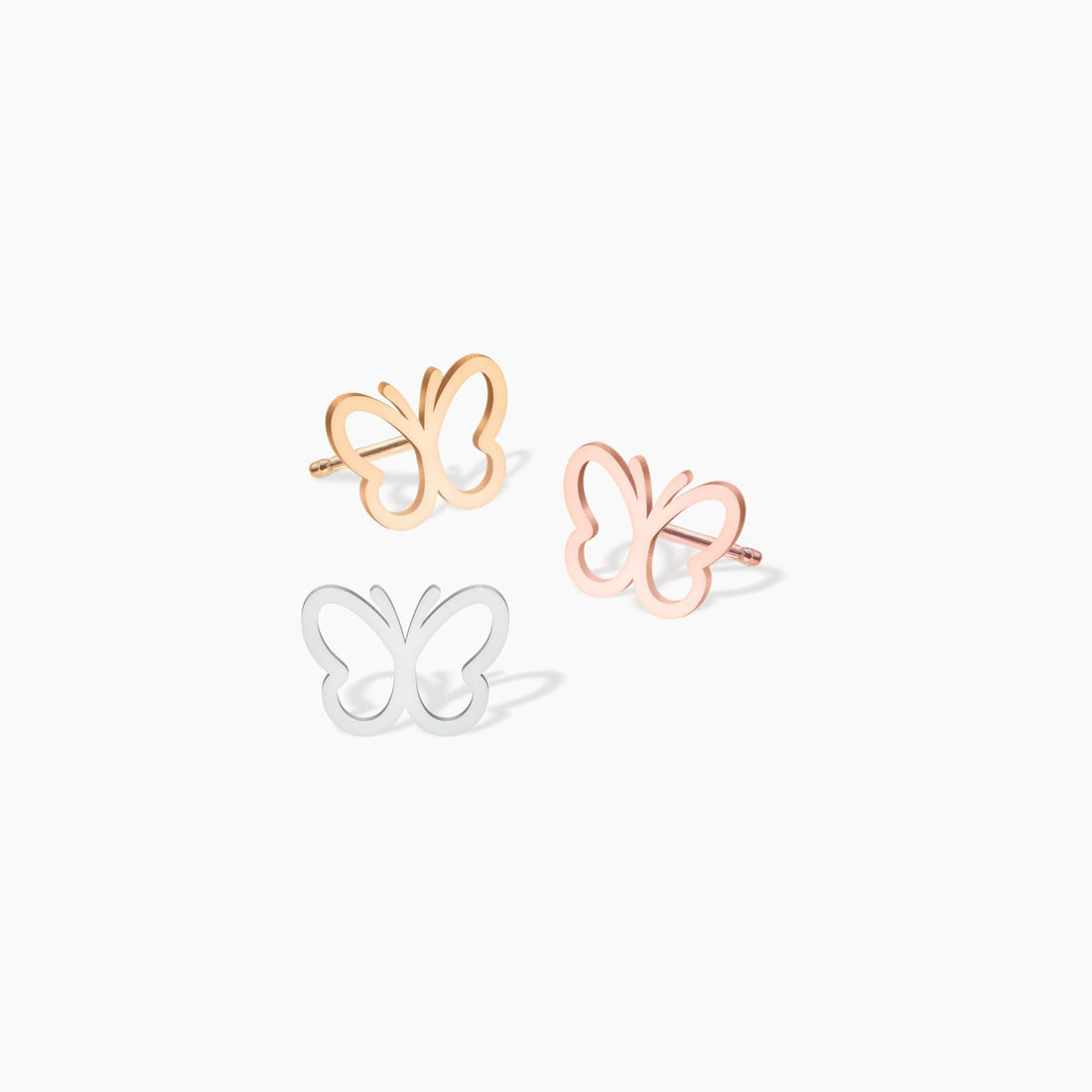 Butterfly Cutout Earrings Gold