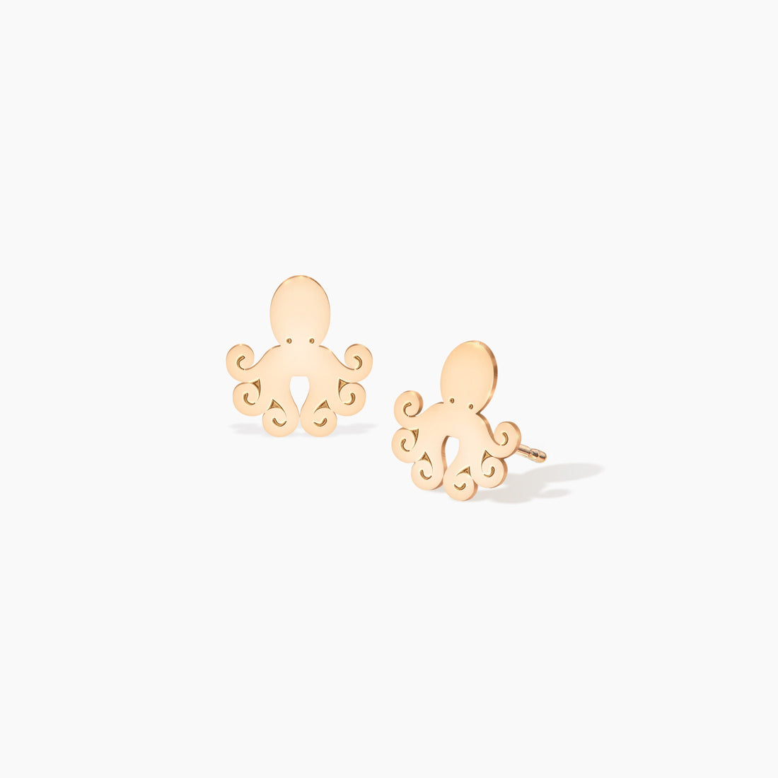 Octopus Charm Stud Earrings