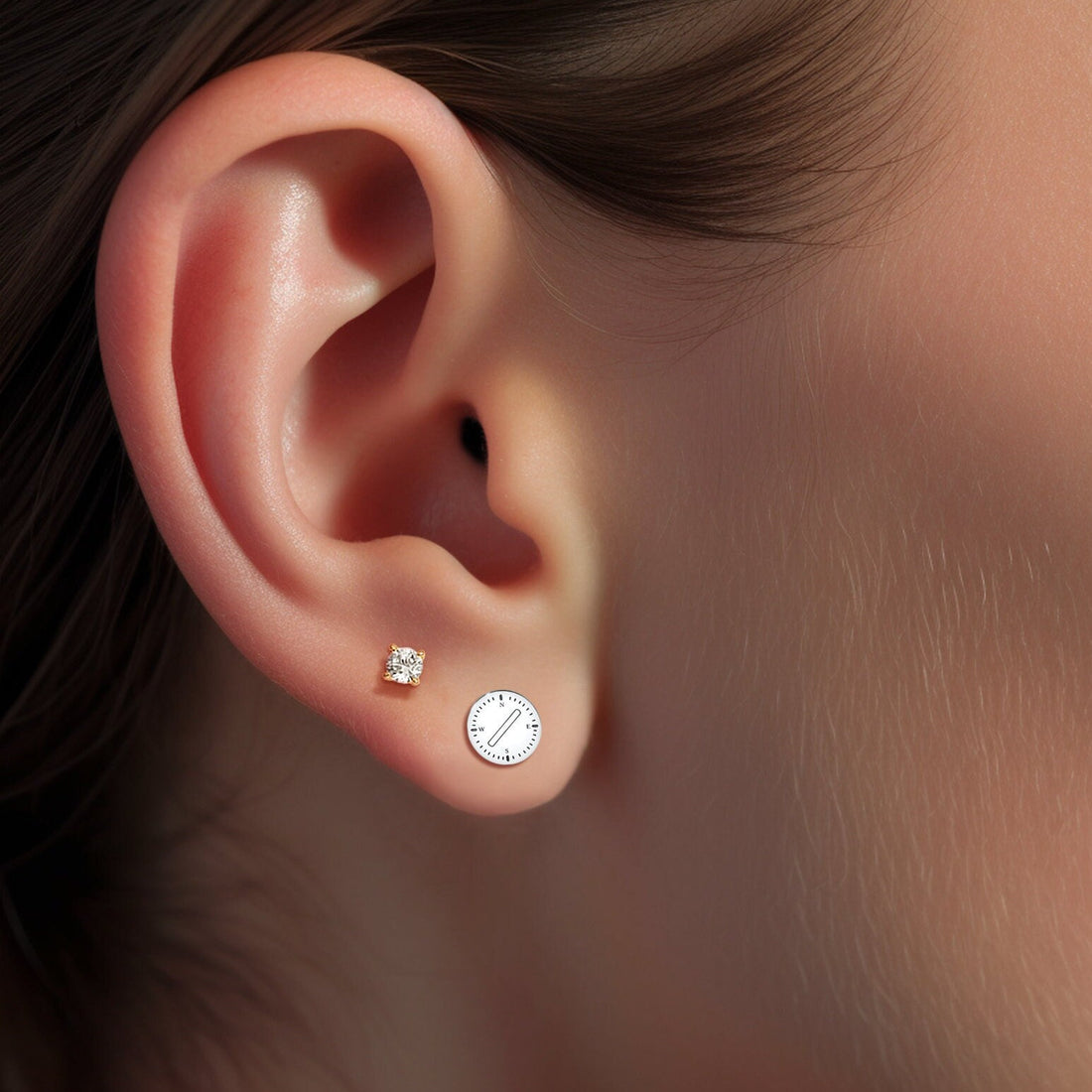 Compass Stud Earrings