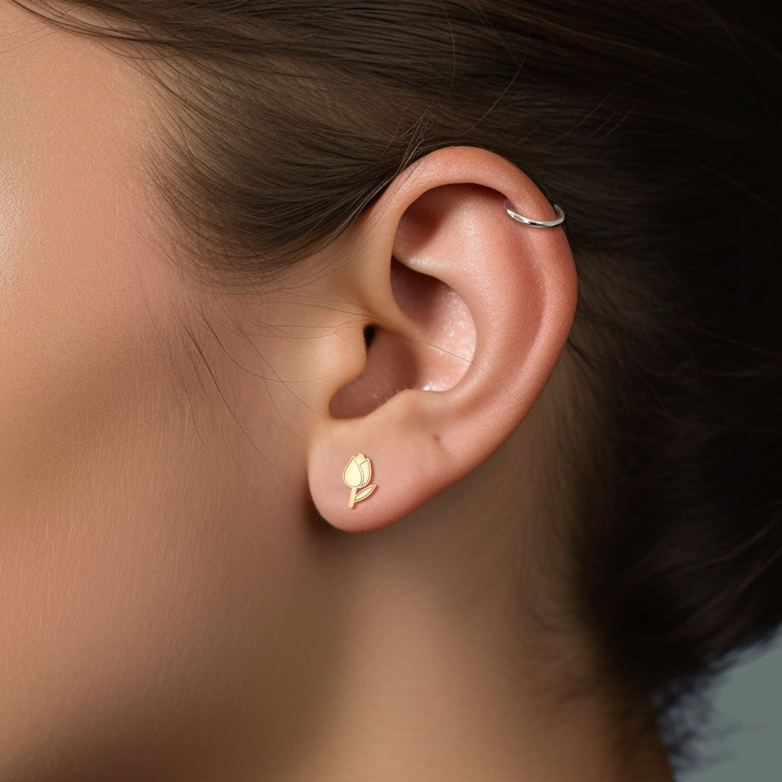 Tulip Flower Earrings