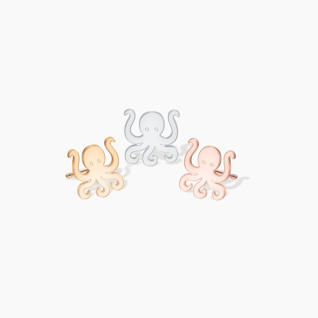 Octopus Earrings Dainty