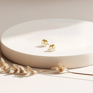Pansy Flower Earrings