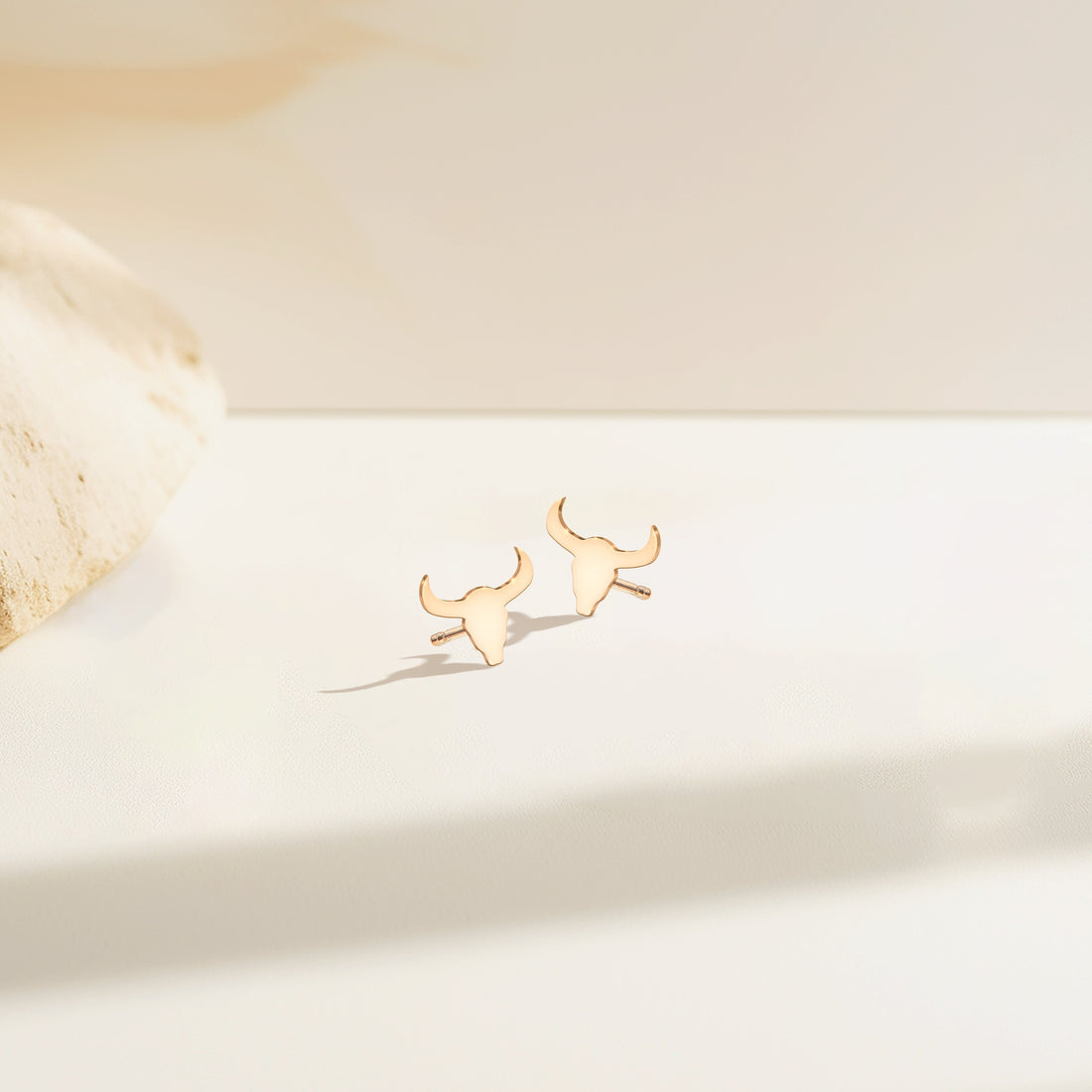Cow Skull Stud Earrings