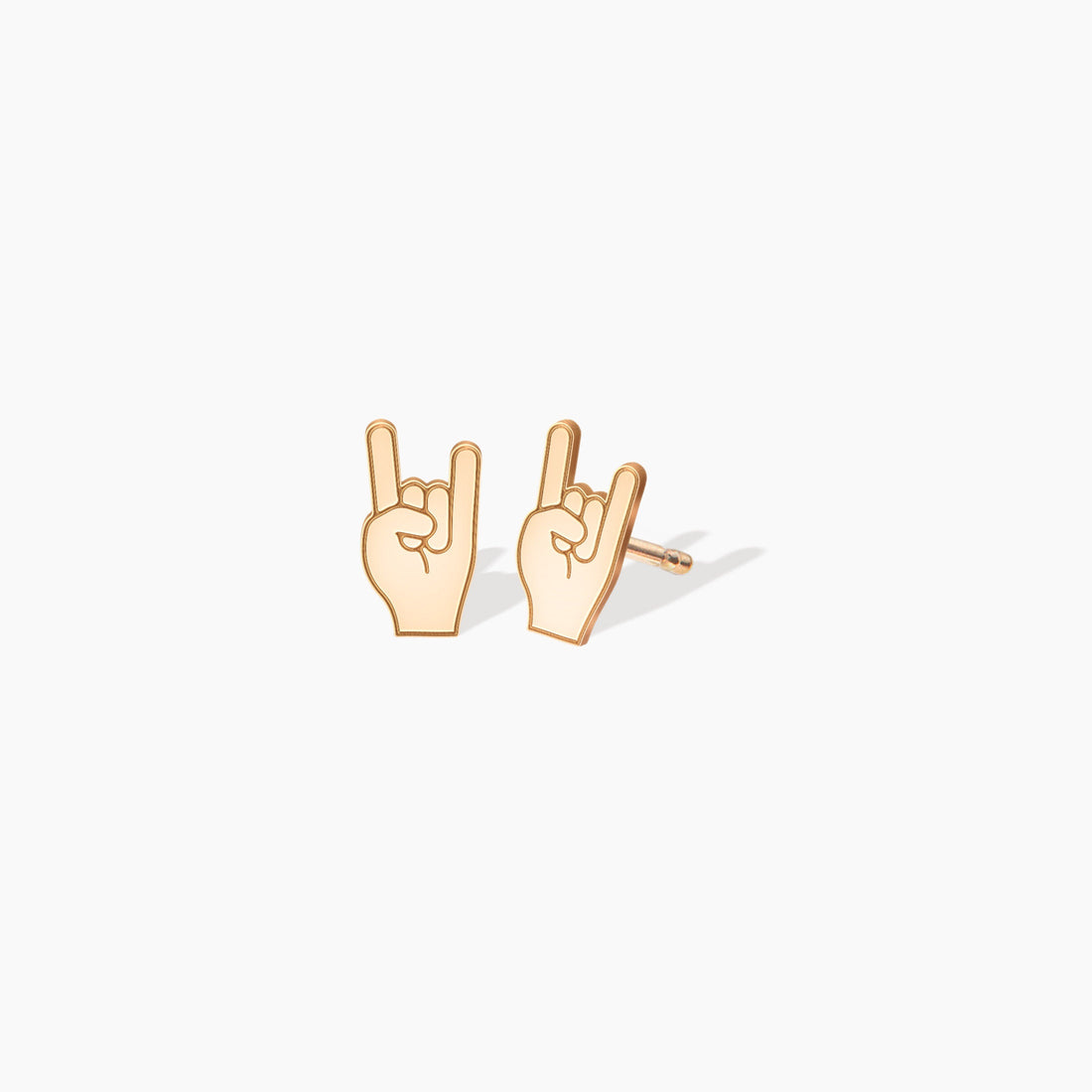 Rock on Charm Stud Earrings